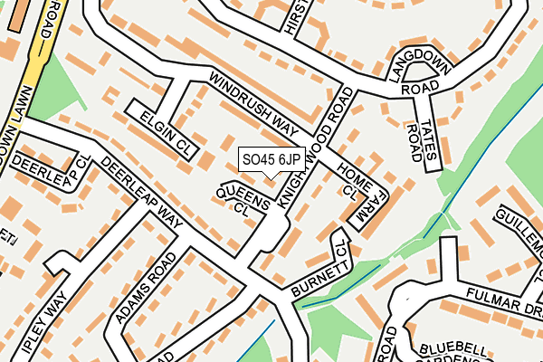 SO45 6JP map - OS OpenMap – Local (Ordnance Survey)