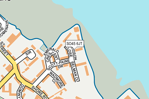 SO45 6JT map - OS OpenMap – Local (Ordnance Survey)