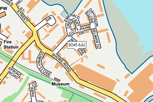 SO45 6JU map - OS OpenMap – Local (Ordnance Survey)