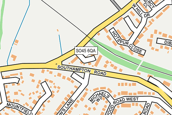 SO45 6QA map - OS OpenMap – Local (Ordnance Survey)