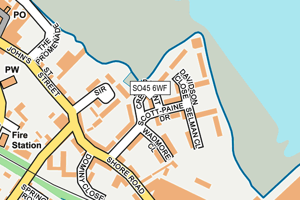 SO45 6WF map - OS OpenMap – Local (Ordnance Survey)