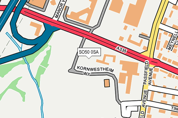 SO50 0SA map - OS OpenMap – Local (Ordnance Survey)