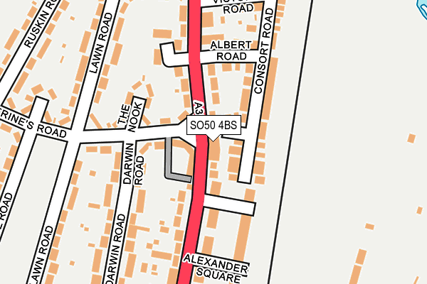 SO50 4BS map - OS OpenMap – Local (Ordnance Survey)