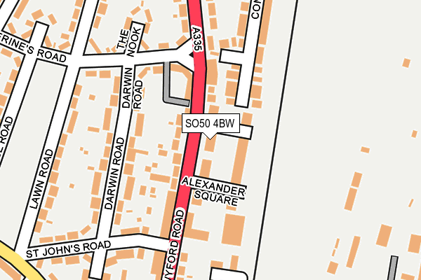 SO50 4BW map - OS OpenMap – Local (Ordnance Survey)