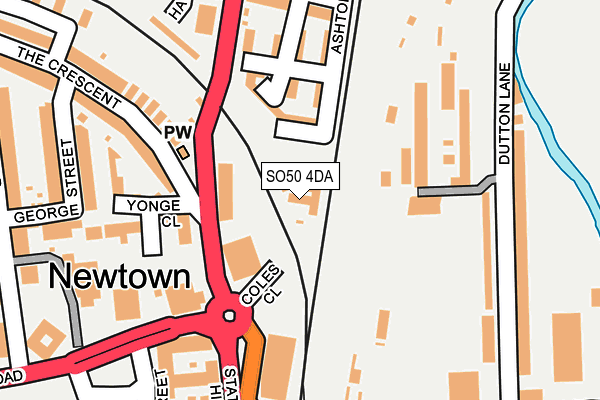 SO50 4DA map - OS OpenMap – Local (Ordnance Survey)