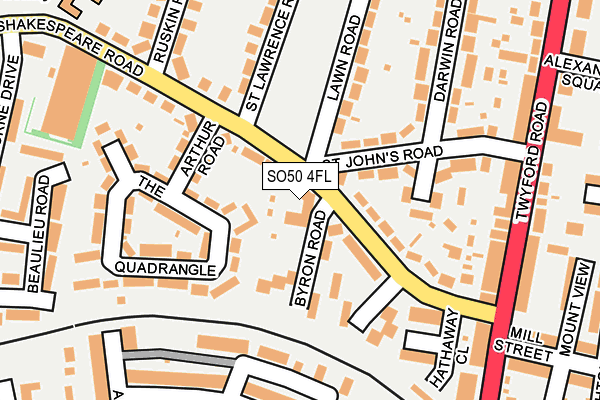 SO50 4FL map - OS OpenMap – Local (Ordnance Survey)