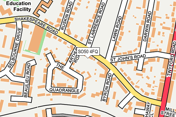 SO50 4FQ map - OS OpenMap – Local (Ordnance Survey)