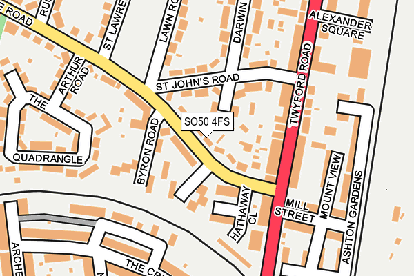 SO50 4FS map - OS OpenMap – Local (Ordnance Survey)