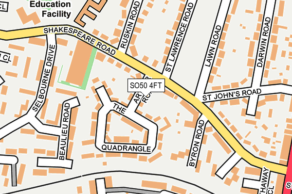 SO50 4FT map - OS OpenMap – Local (Ordnance Survey)