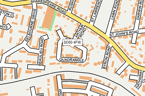 SO50 4FW map - OS OpenMap – Local (Ordnance Survey)