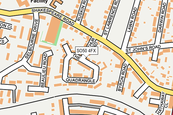 SO50 4FX map - OS OpenMap – Local (Ordnance Survey)