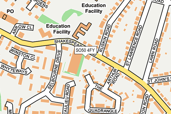 SO50 4FY map - OS OpenMap – Local (Ordnance Survey)