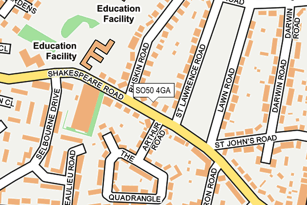 SO50 4GA map - OS OpenMap – Local (Ordnance Survey)