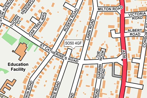 SO50 4GF map - OS OpenMap – Local (Ordnance Survey)