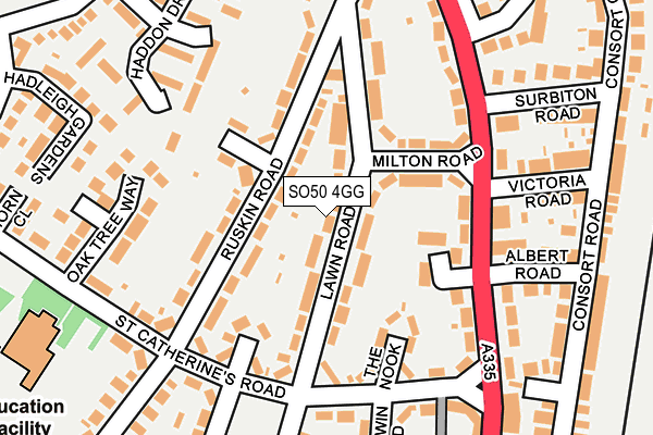 SO50 4GG map - OS OpenMap – Local (Ordnance Survey)