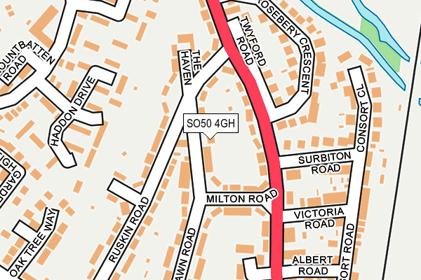 SO50 4GH map - OS OpenMap – Local (Ordnance Survey)