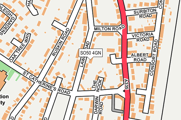 SO50 4GN map - OS OpenMap – Local (Ordnance Survey)