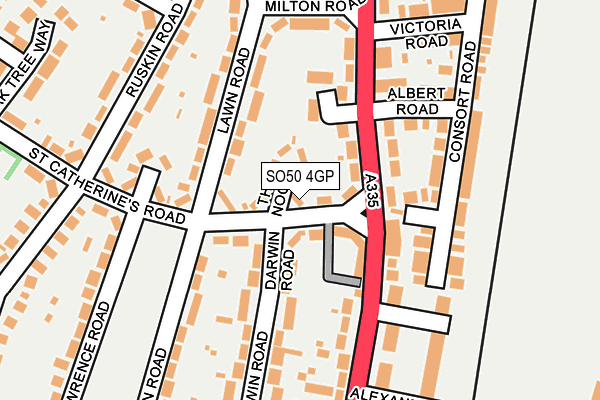 SO50 4GP map - OS OpenMap – Local (Ordnance Survey)