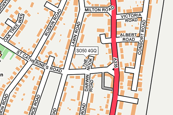 SO50 4GQ map - OS OpenMap – Local (Ordnance Survey)