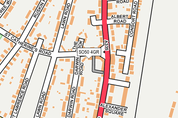 SO50 4GR map - OS OpenMap – Local (Ordnance Survey)