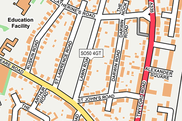 SO50 4GT map - OS OpenMap – Local (Ordnance Survey)