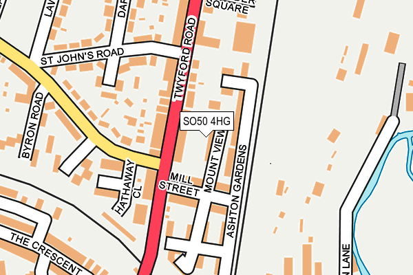 SO50 4HG map - OS OpenMap – Local (Ordnance Survey)