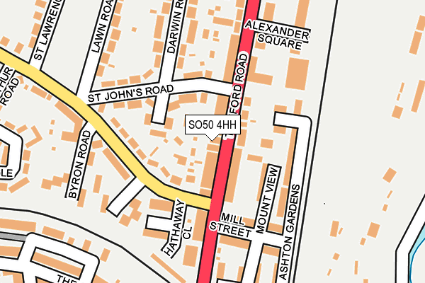 SO50 4HH map - OS OpenMap – Local (Ordnance Survey)