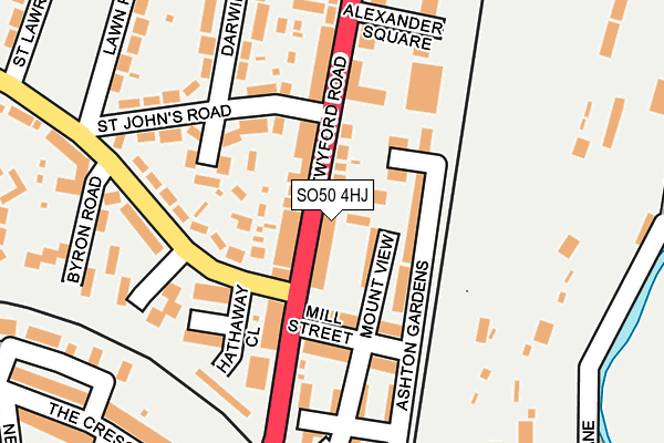 SO50 4HJ map - OS OpenMap – Local (Ordnance Survey)