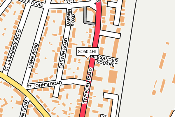 SO50 4HL map - OS OpenMap – Local (Ordnance Survey)