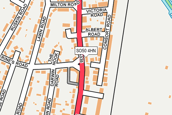 SO50 4HN map - OS OpenMap – Local (Ordnance Survey)