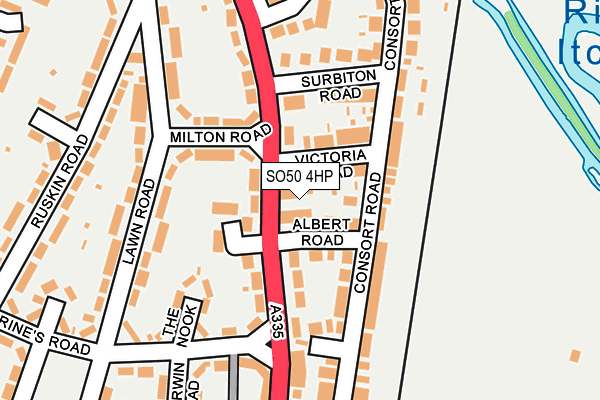 SO50 4HP map - OS OpenMap – Local (Ordnance Survey)