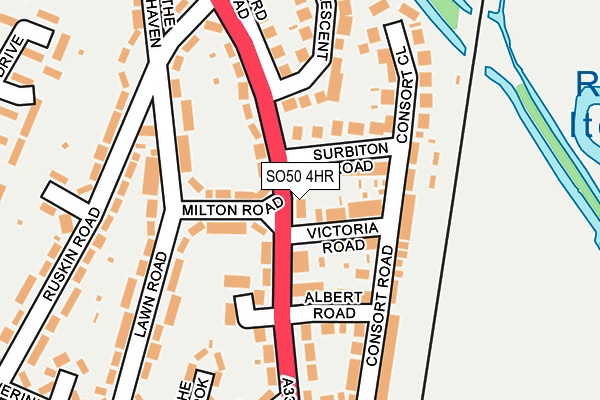 SO50 4HR map - OS OpenMap – Local (Ordnance Survey)