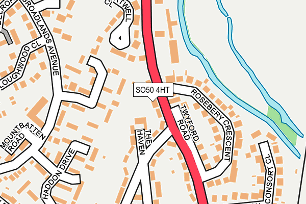 SO50 4HT map - OS OpenMap – Local (Ordnance Survey)