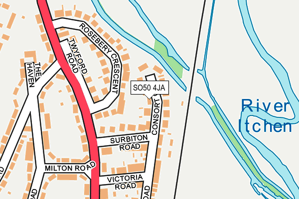 SO50 4JA map - OS OpenMap – Local (Ordnance Survey)