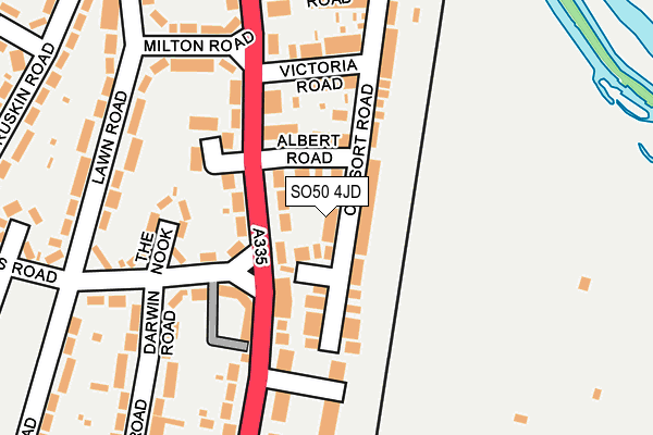 SO50 4JD map - OS OpenMap – Local (Ordnance Survey)