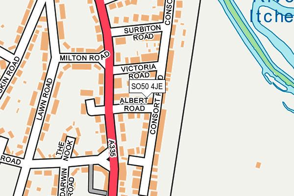 SO50 4JE map - OS OpenMap – Local (Ordnance Survey)