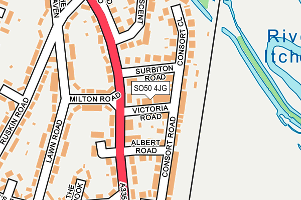 SO50 4JG map - OS OpenMap – Local (Ordnance Survey)