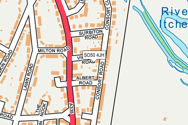 SO50 4JH map - OS OpenMap – Local (Ordnance Survey)
