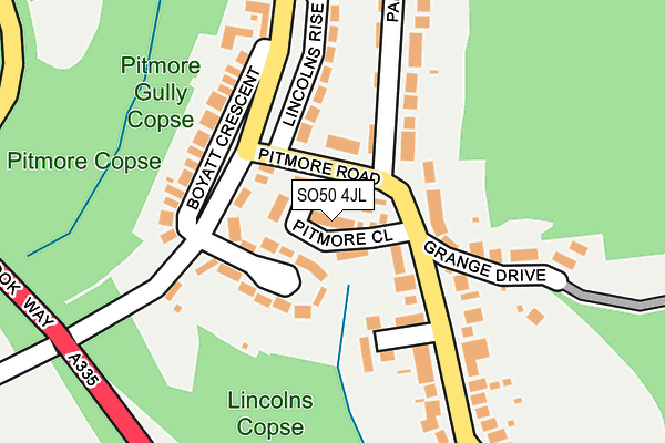 SO50 4JL map - OS OpenMap – Local (Ordnance Survey)