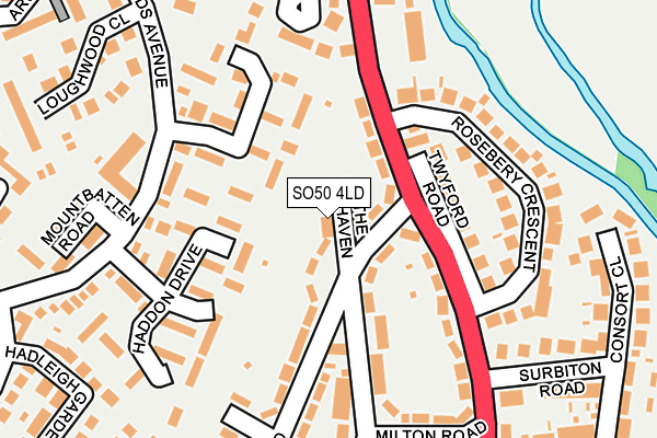 SO50 4LD map - OS OpenMap – Local (Ordnance Survey)