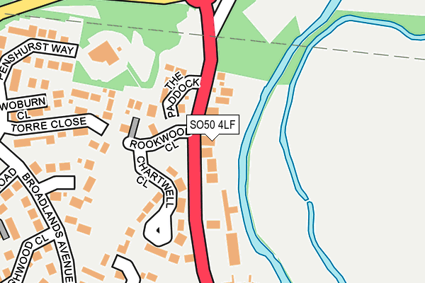 SO50 4LF map - OS OpenMap – Local (Ordnance Survey)