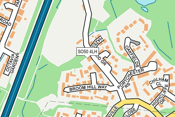 SO50 4LH map - OS OpenMap – Local (Ordnance Survey)