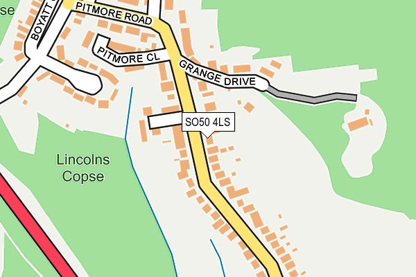 SO50 4LS map - OS OpenMap – Local (Ordnance Survey)
