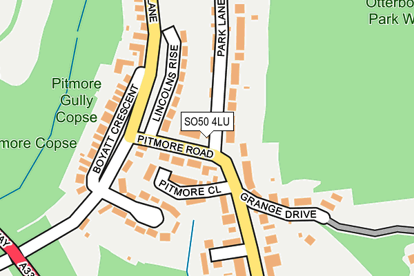 SO50 4LU map - OS OpenMap – Local (Ordnance Survey)