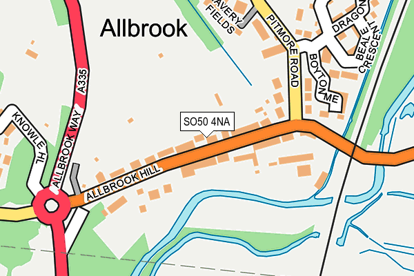 SO50 4NA map - OS OpenMap – Local (Ordnance Survey)