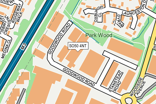 SO50 4NT map - OS OpenMap – Local (Ordnance Survey)