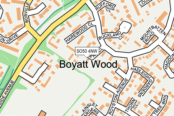 SO50 4NW map - OS OpenMap – Local (Ordnance Survey)