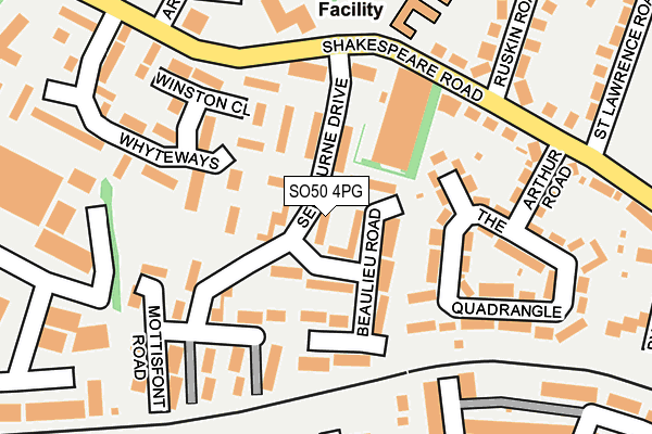 SO50 4PG map - OS OpenMap – Local (Ordnance Survey)