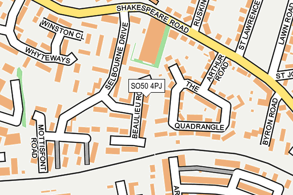 SO50 4PJ map - OS OpenMap – Local (Ordnance Survey)
