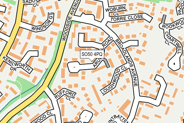 SO50 4PQ map - OS OpenMap – Local (Ordnance Survey)